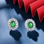 Tillora® 灵动篇「青黛」S925银复古蛋形绿玉髓水磨耳饰 (9x7mm) 工艺细节品鉴